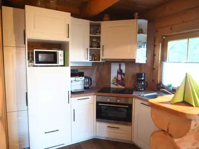 Küchenzeile in der Ferienwohnung Hirsch