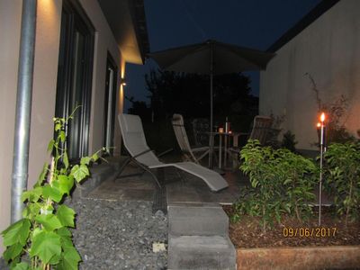 Terrasse im dunkeln