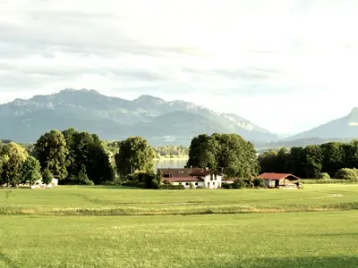Blick vom Südbalkon _auf Berg -  See Seeblick