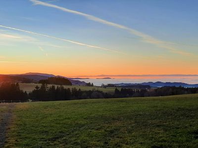 Sonnenuntergang am Frühling 20m vom Haus entfernt