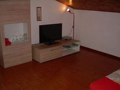 Wohnzimmer mit tv-sat