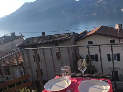 Der Balkon mit Seeblick