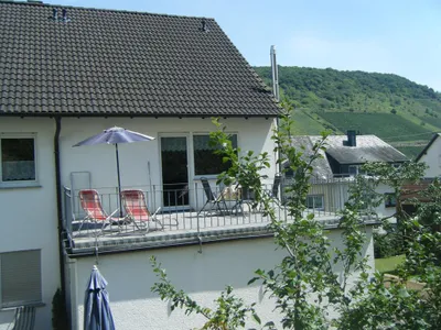 Sonnenterasse der Ferienwohnung
