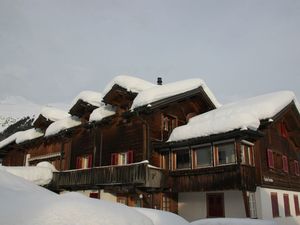 Ferienwohnung Crestas Calzaferri - Ansicht Winter