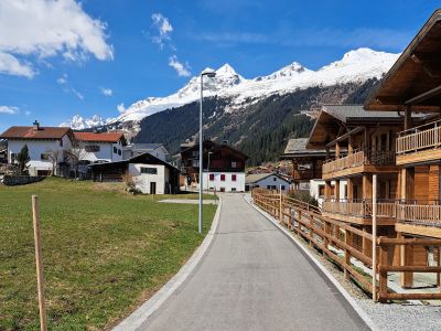 Ferienwohnung Crestas Calzaferri - Aussicht Sommer