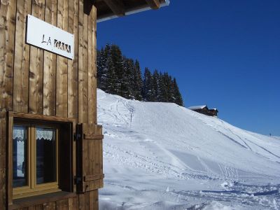 Maiensäss La Casa Cathomen - Aussicht Winter