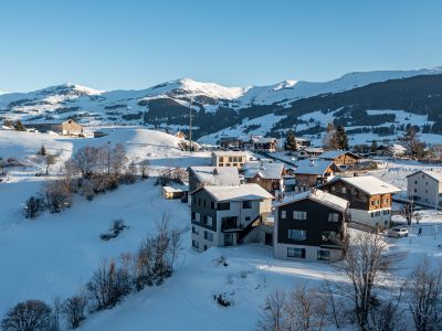 Ferienwohnung Tschuppina Schiess, Aussenansicht Winter