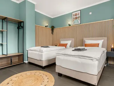 Schlafzimmer 1, Betten getrennt oder verbindbar