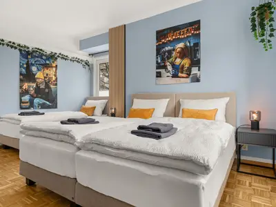 Schlafzimmer 2 mit Betten getrennt oder zusammen