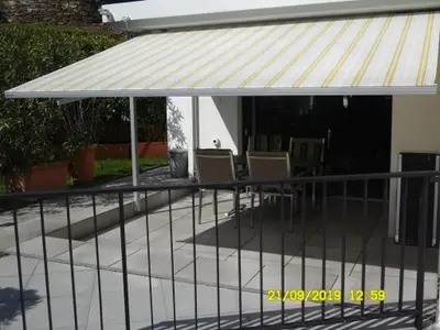 Sitzplatz vom Garten her