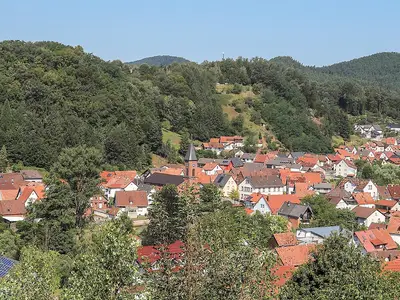 Panoramablick von Terrasse/Balkon