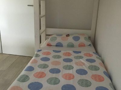 Schlafbereich. Schlafzimmer 2 mit Etagenbett