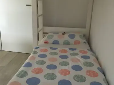 Schlafbereich. Schlafzimmer 2 mit Etagenbett