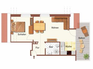 Ferienwohnung für 2 Personen (43 m&sup2;) in Büsum