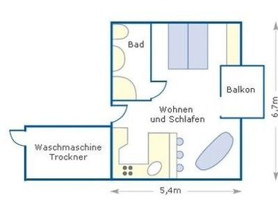 Ferienwohnung für 2 Personen (36 m²) in Büsum 4/10