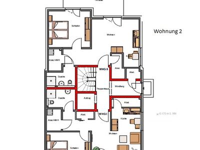 Grundriss Wohnung 2