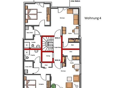 Grundriss Wohnung 4