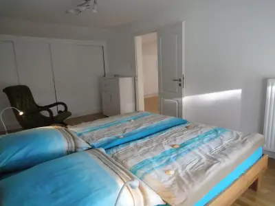 Ferienwohnung Mond im Haus Struve großes Schlafzimmer im 1. OG
