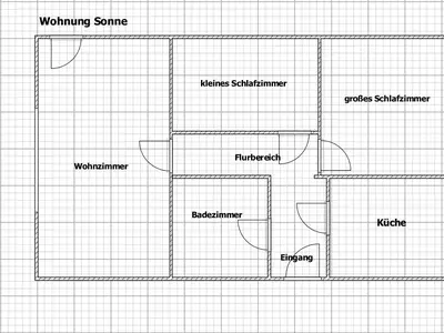 Grundriss Ferienwohnung Sonne im Haus Struve
