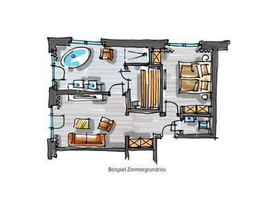 Wellnesssuite Grundriss