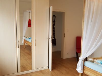 Ferienwohnung Stern im Haus Struve: großes gemütliches Schlafzimmer