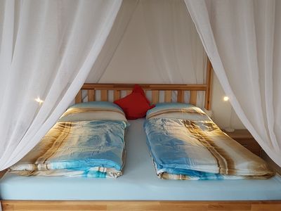 Ferienwohnung Stern im Haus Struve: großes Schlafzimmer