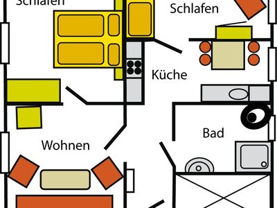 Ferienwohnung für 3 Personen (56 m²) in Büsum 6/10