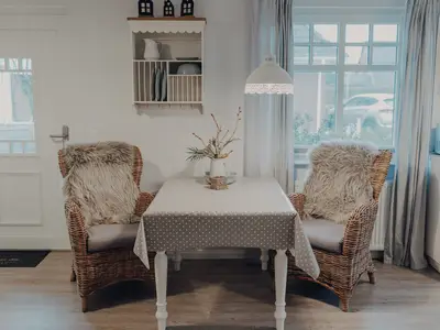 Essbereich im Wohnzimmer