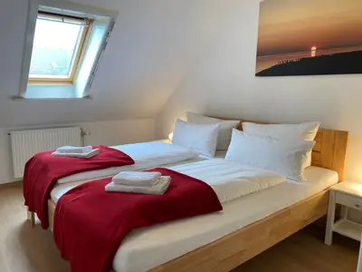 Doppelbett im Schlafzimmer