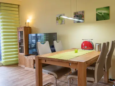 Essbereich im Wohnzimmer