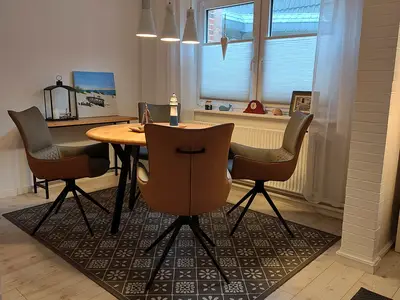 Essbereich im Wohnzimmer