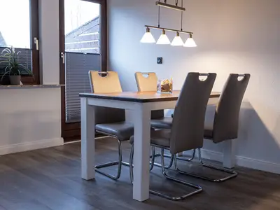 Essbereich im Wohnzimmer