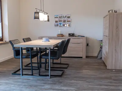 Essbereich im Wohnzimmer