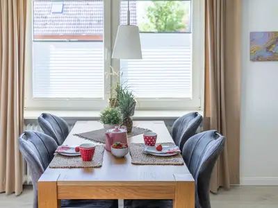 Essbereich im Wohnzimmer