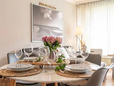 Essbereich im Wohnzimmer