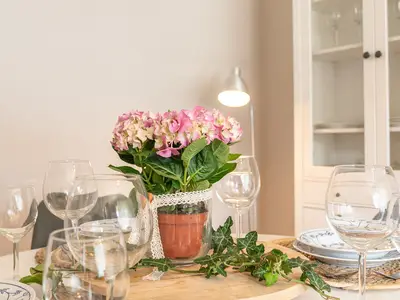 Essbereich im Wohnzimmer