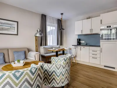 Wohnzimmer mit Küchenzeile