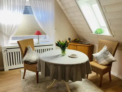 Essbereich im Wohnzimmer