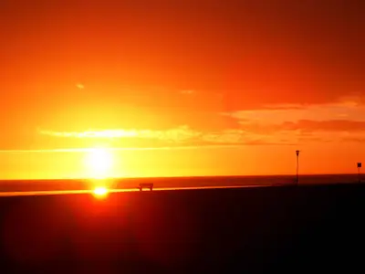 Sonnenuntergang von Ihrem Balkon