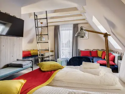 Kombinierbarer Wohn- und Schlafraum