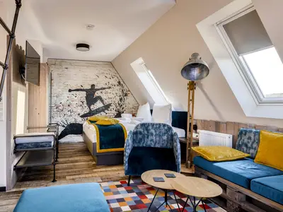 Kombinierbarer Wohn- und Schlafraum