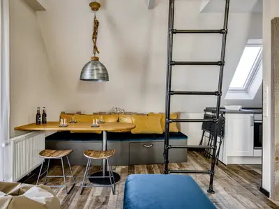 Essbereich und Aufstieg zur 2. Ebene