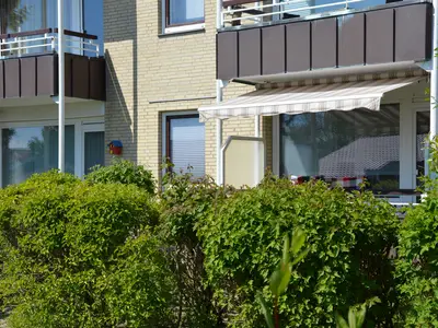 Hausansicht Ferienwohnung Seekrabbe und Silbermöwe