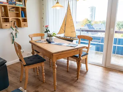 Essbereich im Wohnzimmer