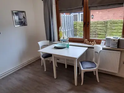 Essbereich im Wohnzimmer