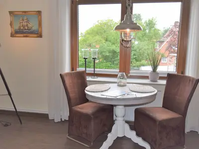 Essbereich im Wohnzimmer