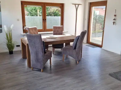 Essbereich im Wohnzimmer