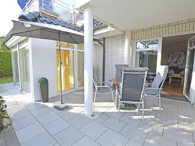 Rollstuhlgerechter Zugang über abschließbare Terrassentür