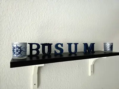 Büsum Schriftzug