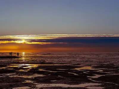 Sonnenuntergang Wattenmeer
